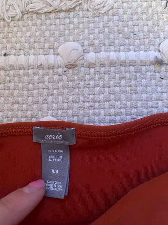 aerie Rust-Red Bikini Bottom - Picture 2 of 2